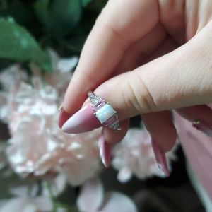 Opal & Saphire Ring